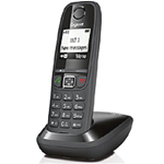 GIGASET AS 405 CORDLESS VIVAVOCE-SVEGLIA-DISPLAY ALFANUMERICO PORTATA MAX. INT. 50 MT BLACK