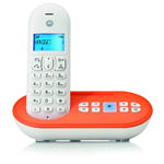 MOTOROLA T111O CORDLESS DECT CON SEGRETERIA COLORE BIANCO ARANCIONE