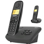 GIGASET A270 CORDLESS DECT CON SEGRETERIA + AGGIUNTIVO COLORE NERO