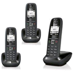 GIGASET AS 405 TRIO DECT + 2 AGGIUNTIVI BLACK