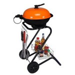 RGV GRILL BARBECUE ELETTRICO 1.500 W COLORE ARANCIO/NERO