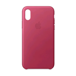 APPLE iPHONE X COVER ORIGINALE IN PELLE COLORE FUCSIA