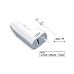 ADJ 110-00079 CARICABATTERIA AUTO USB/LIGHTNING 1A