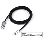 ADJ APPLE CAVO LIGHTNING USB 2.0 1,5 MT CON RIVESTIMENTO IN NYLON CONNETTORI IN METALLO